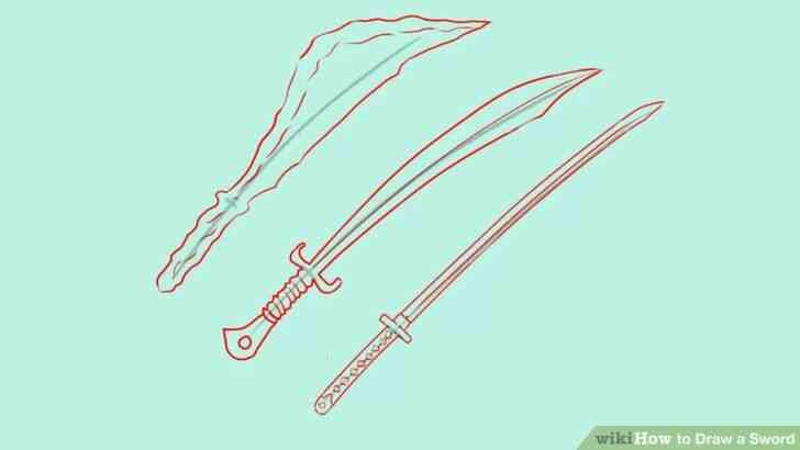 Image intitulée Dessiner une Épée Étape 3 aperçu